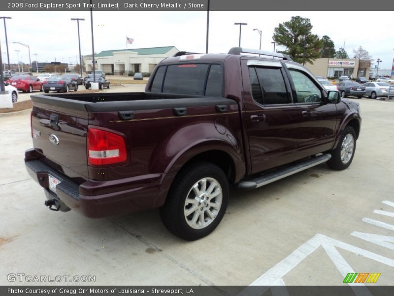 Dark Cherry Metallic / Stone 2008 Ford Explorer Sport Trac Limited