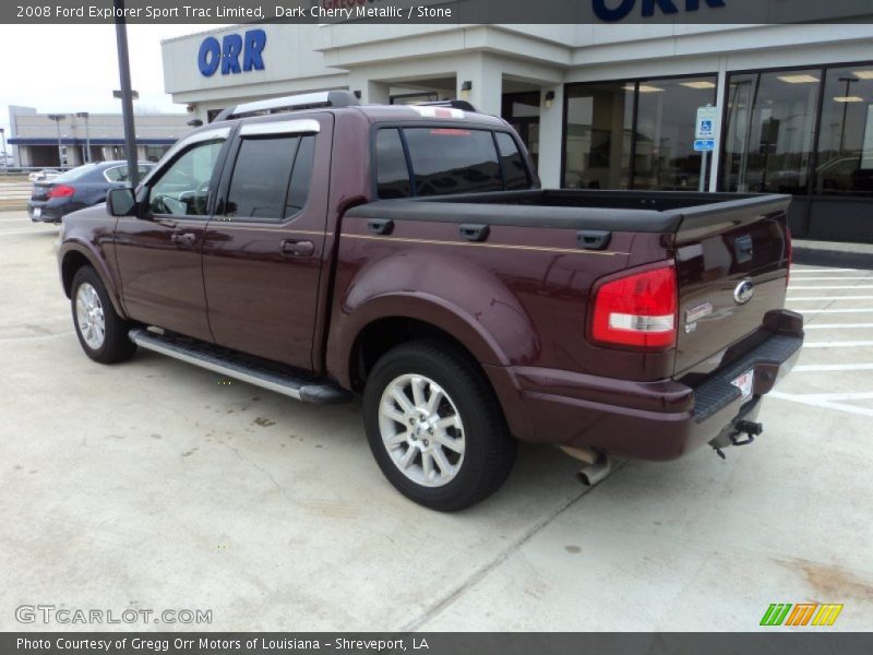 Dark Cherry Metallic / Stone 2008 Ford Explorer Sport Trac Limited