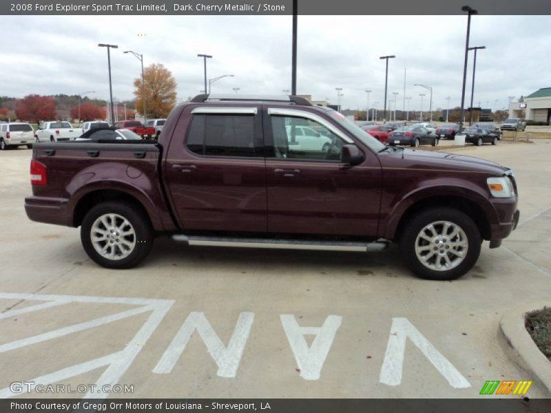 Dark Cherry Metallic / Stone 2008 Ford Explorer Sport Trac Limited