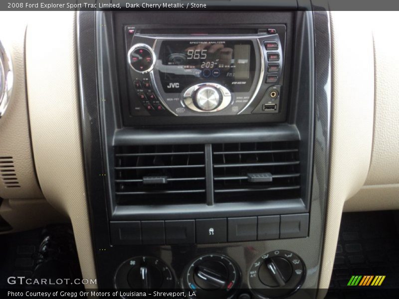 Dark Cherry Metallic / Stone 2008 Ford Explorer Sport Trac Limited