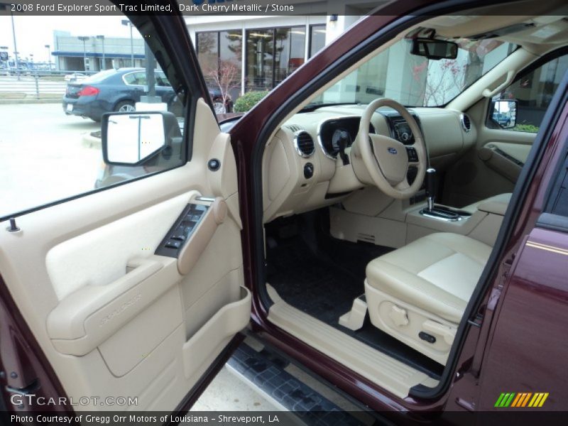 Dark Cherry Metallic / Stone 2008 Ford Explorer Sport Trac Limited