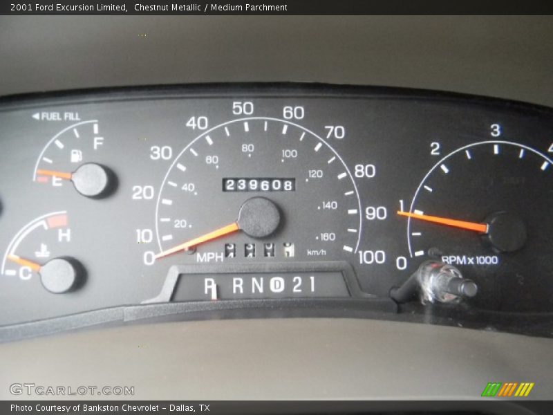  2001 Excursion Limited Limited Gauges