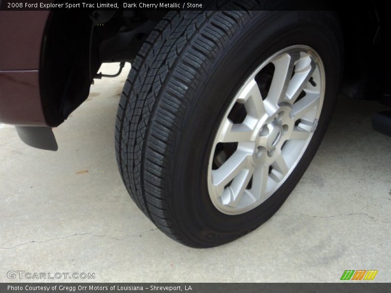 Dark Cherry Metallic / Stone 2008 Ford Explorer Sport Trac Limited