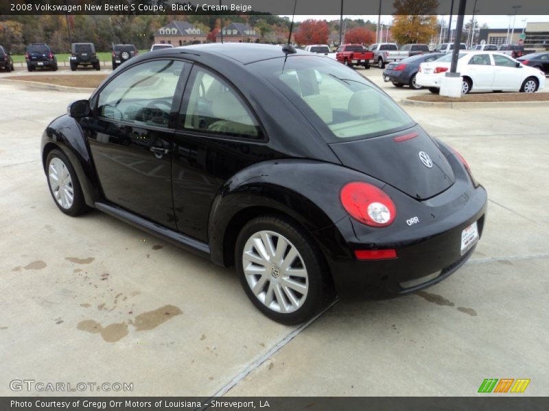 Black / Cream Beige 2008 Volkswagen New Beetle S Coupe