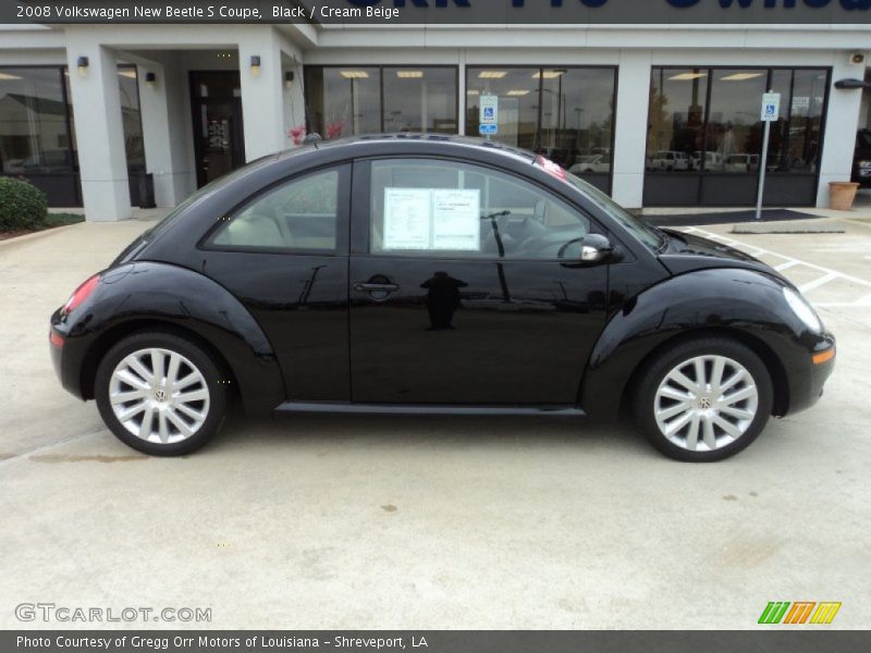 Black / Cream Beige 2008 Volkswagen New Beetle S Coupe