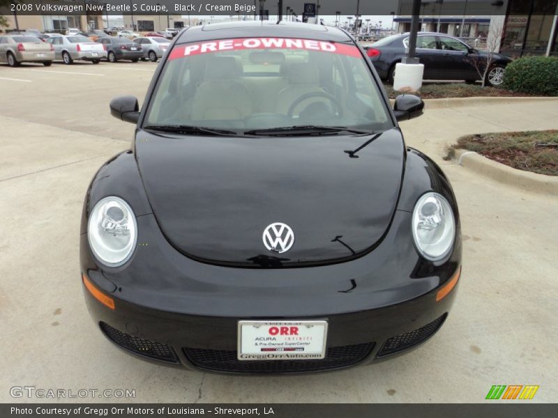 Black / Cream Beige 2008 Volkswagen New Beetle S Coupe