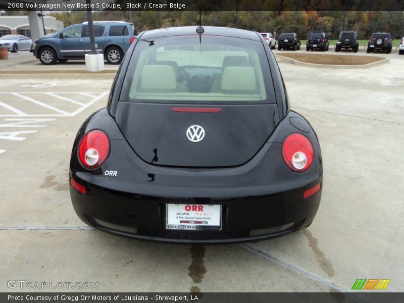 Black / Cream Beige 2008 Volkswagen New Beetle S Coupe