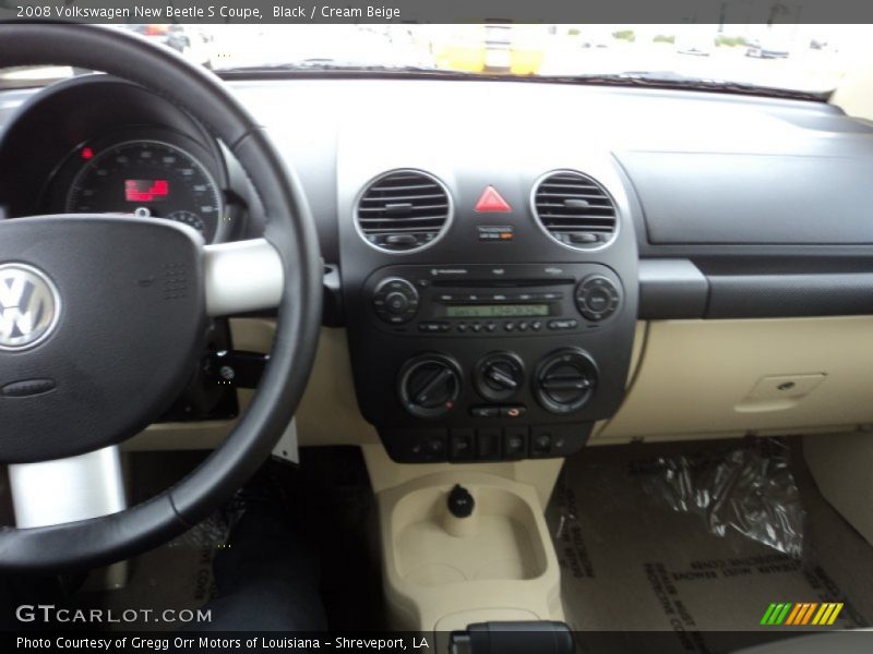 Black / Cream Beige 2008 Volkswagen New Beetle S Coupe