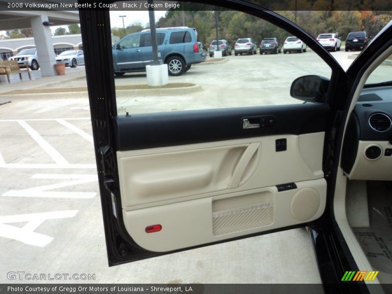 Black / Cream Beige 2008 Volkswagen New Beetle S Coupe