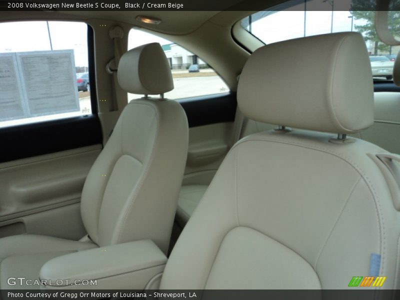 Black / Cream Beige 2008 Volkswagen New Beetle S Coupe