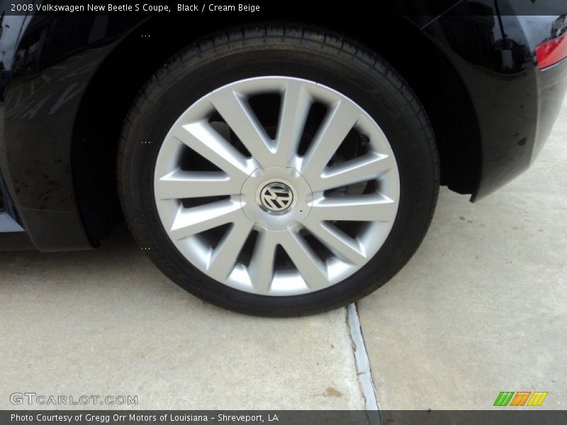 Black / Cream Beige 2008 Volkswagen New Beetle S Coupe