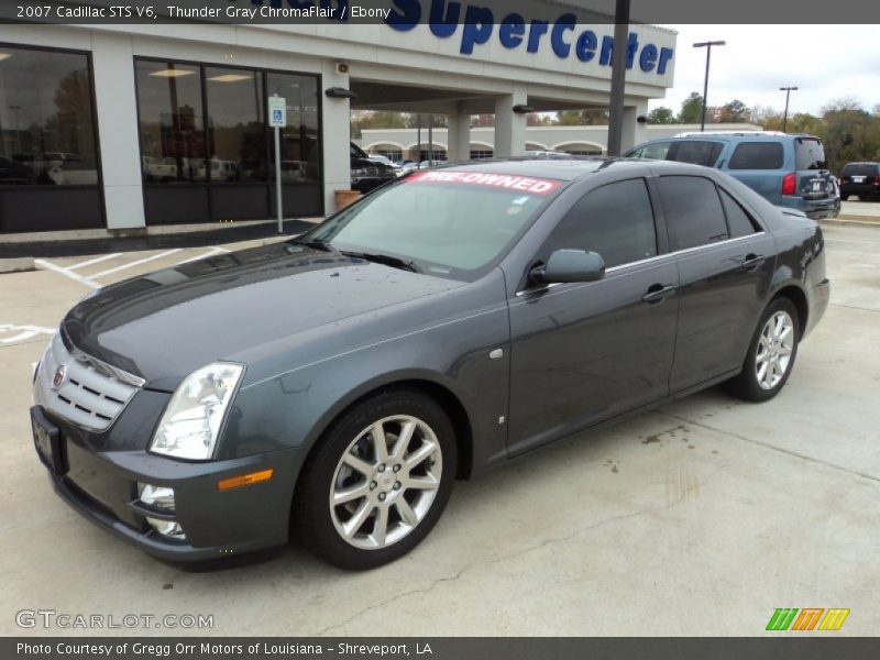 Thunder Gray ChromaFlair / Ebony 2007 Cadillac STS V6