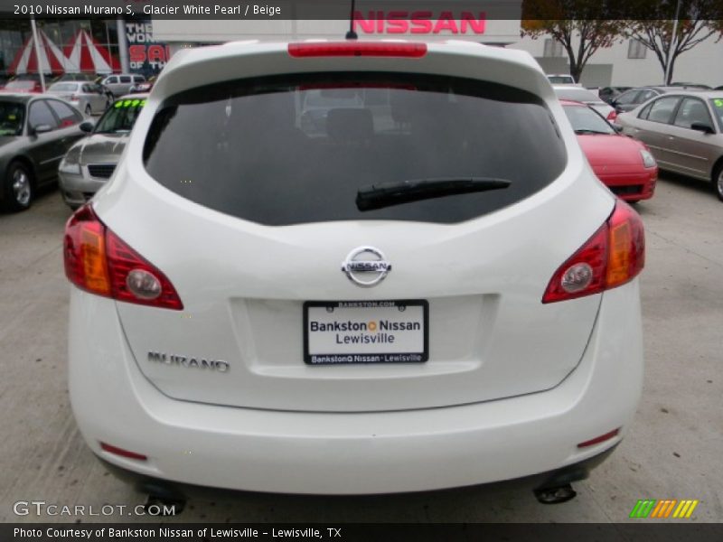 Glacier White Pearl / Beige 2010 Nissan Murano S