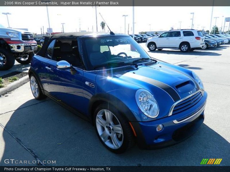Hyper Blue Metallic / Panther Black 2006 Mini Cooper S Convertible