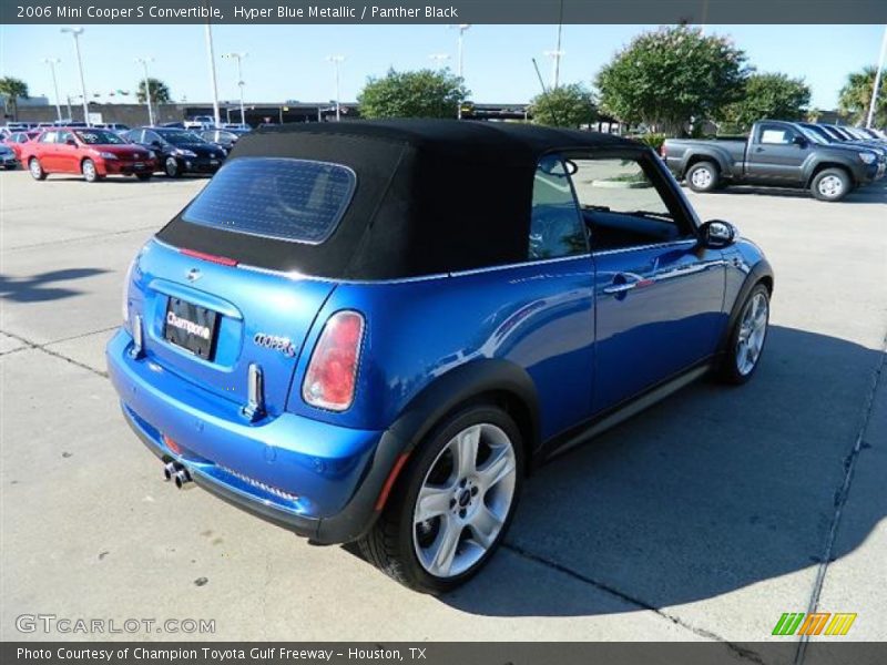 Hyper Blue Metallic / Panther Black 2006 Mini Cooper S Convertible