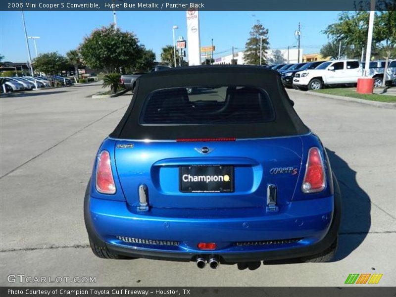 Hyper Blue Metallic / Panther Black 2006 Mini Cooper S Convertible