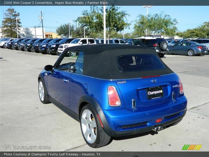 Hyper Blue Metallic / Panther Black 2006 Mini Cooper S Convertible