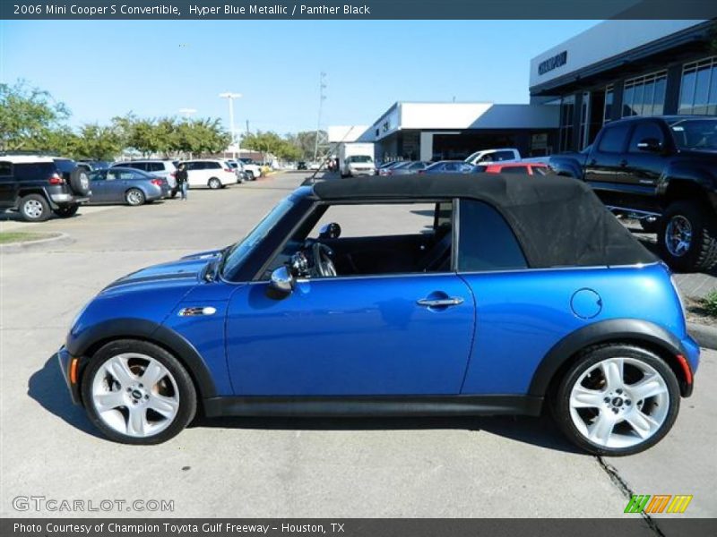 Hyper Blue Metallic / Panther Black 2006 Mini Cooper S Convertible