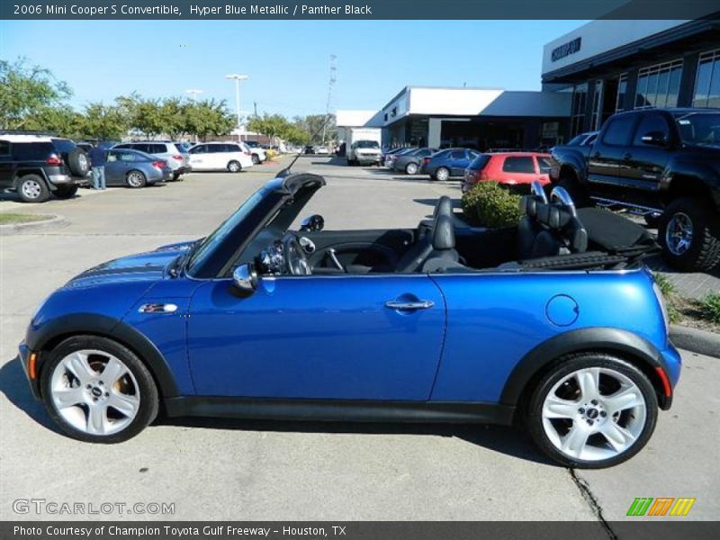 Hyper Blue Metallic / Panther Black 2006 Mini Cooper S Convertible