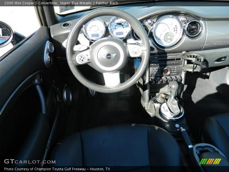 Hyper Blue Metallic / Panther Black 2006 Mini Cooper S Convertible