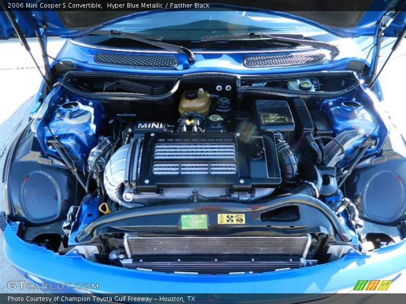 Hyper Blue Metallic / Panther Black 2006 Mini Cooper S Convertible