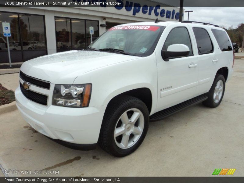 Summit White / Light Cashmere/Ebony 2008 Chevrolet Tahoe LT