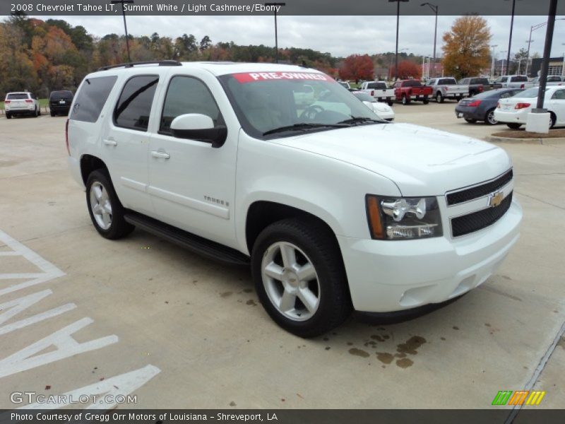 Summit White / Light Cashmere/Ebony 2008 Chevrolet Tahoe LT