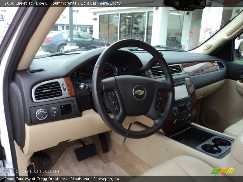 Summit White / Light Cashmere/Ebony 2008 Chevrolet Tahoe LT