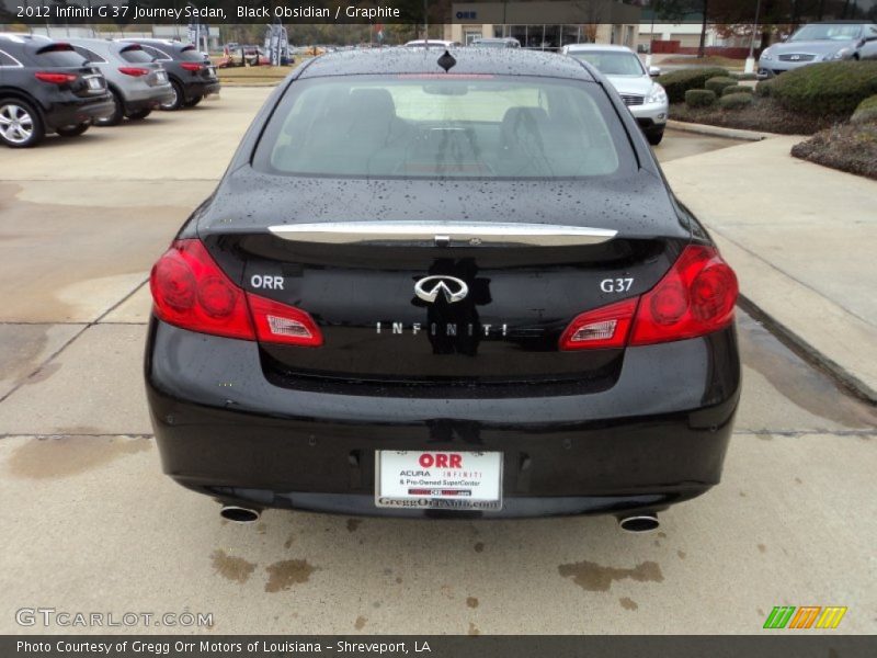 Black Obsidian / Graphite 2012 Infiniti G 37 Journey Sedan