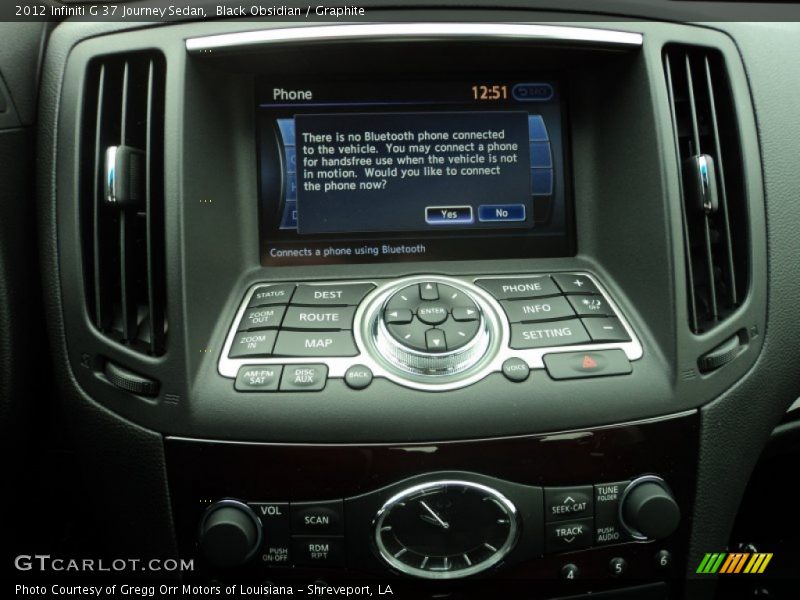 Black Obsidian / Graphite 2012 Infiniti G 37 Journey Sedan