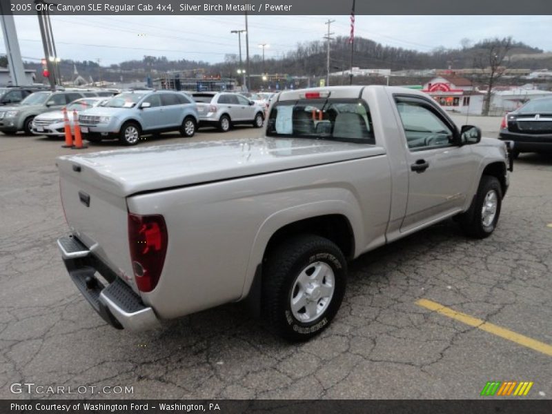 Silver Birch Metallic / Pewter 2005 GMC Canyon SLE Regular Cab 4x4