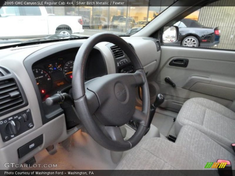 Silver Birch Metallic / Pewter 2005 GMC Canyon SLE Regular Cab 4x4