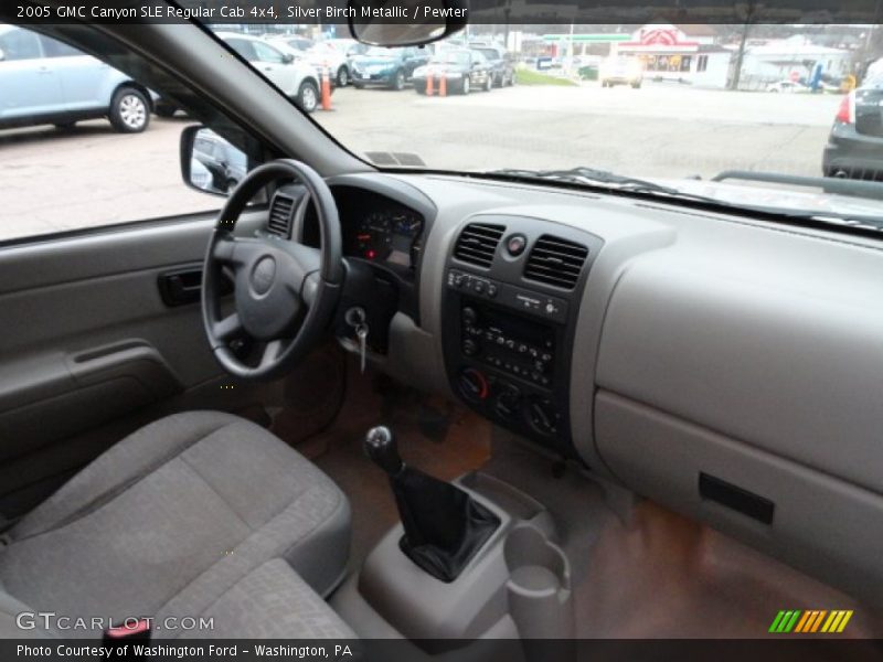 Silver Birch Metallic / Pewter 2005 GMC Canyon SLE Regular Cab 4x4