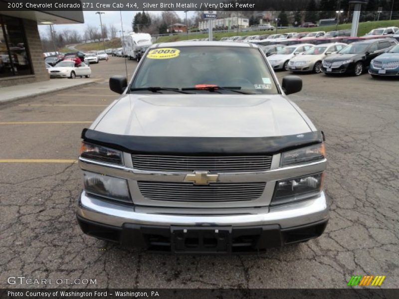 Silver Birch Metallic / Very Dark Pewter 2005 Chevrolet Colorado Z71 Crew Cab 4x4