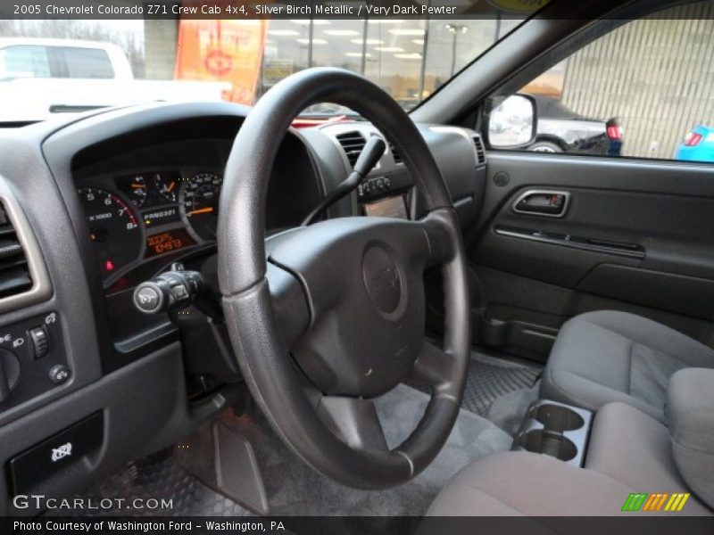 Silver Birch Metallic / Very Dark Pewter 2005 Chevrolet Colorado Z71 Crew Cab 4x4