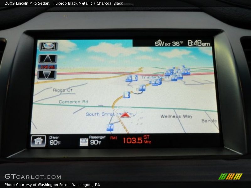 Tuxedo Black Metallic / Charcoal Black 2009 Lincoln MKS Sedan