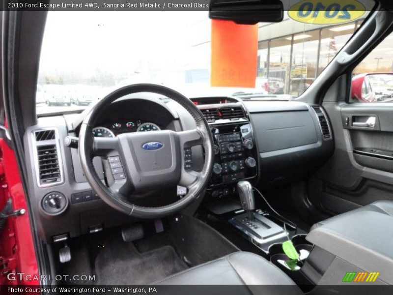 Sangria Red Metallic / Charcoal Black 2010 Ford Escape Limited 4WD