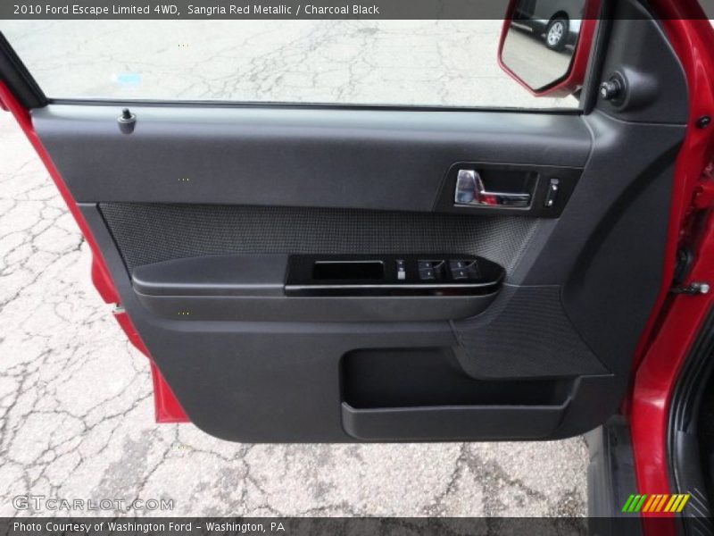 Sangria Red Metallic / Charcoal Black 2010 Ford Escape Limited 4WD