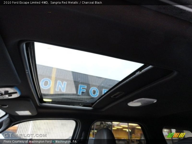 Sangria Red Metallic / Charcoal Black 2010 Ford Escape Limited 4WD