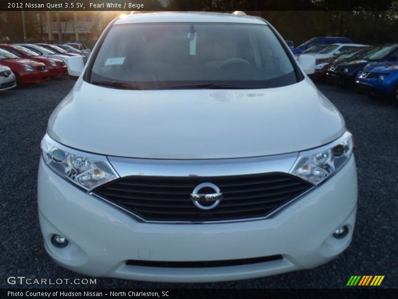 Pearl White / Beige 2012 Nissan Quest 3.5 SV