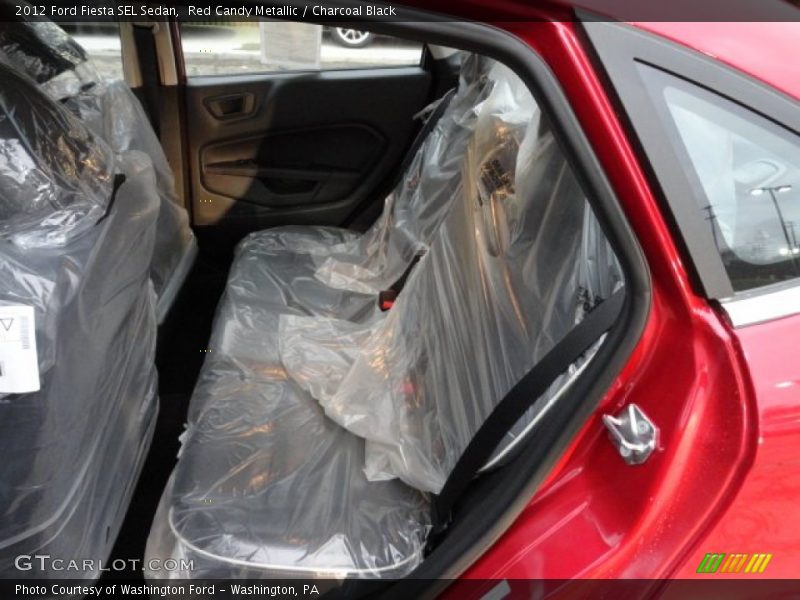 Red Candy Metallic / Charcoal Black 2012 Ford Fiesta SEL Sedan