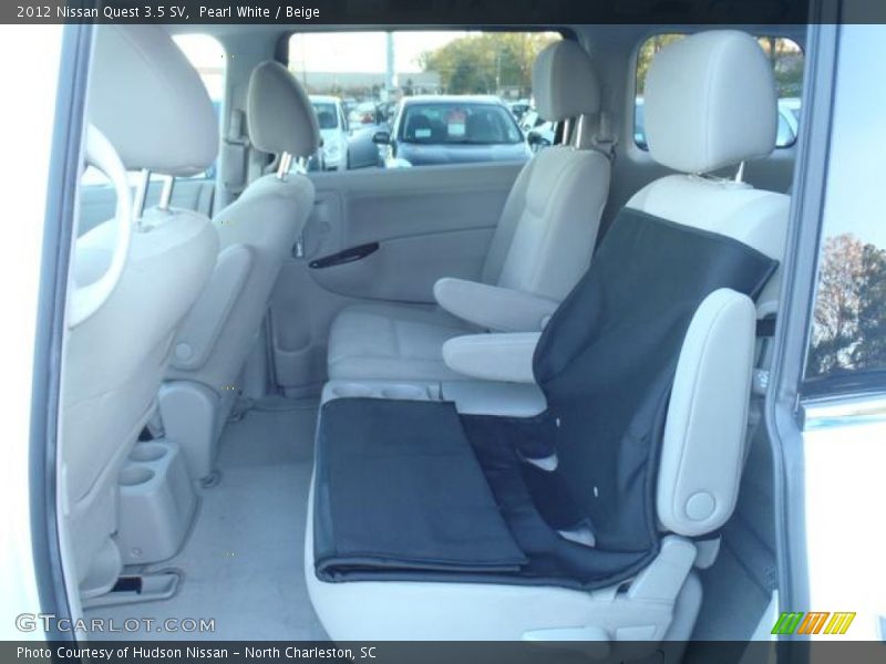 Pearl White / Beige 2012 Nissan Quest 3.5 SV