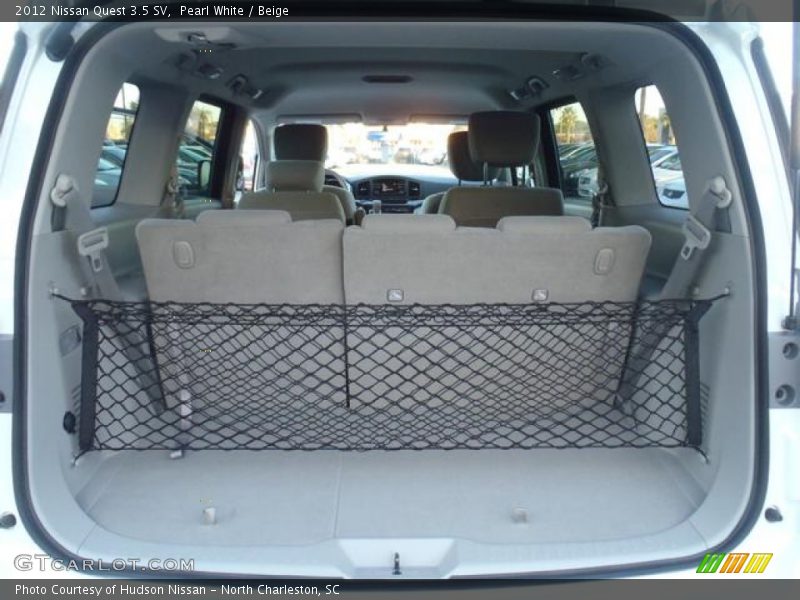 Pearl White / Beige 2012 Nissan Quest 3.5 SV