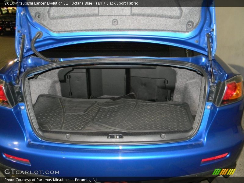 Octane Blue Pearl / Black Sport Fabric 2010 Mitsubishi Lancer Evolution SE