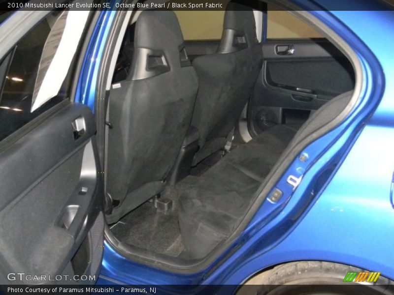 Octane Blue Pearl / Black Sport Fabric 2010 Mitsubishi Lancer Evolution SE