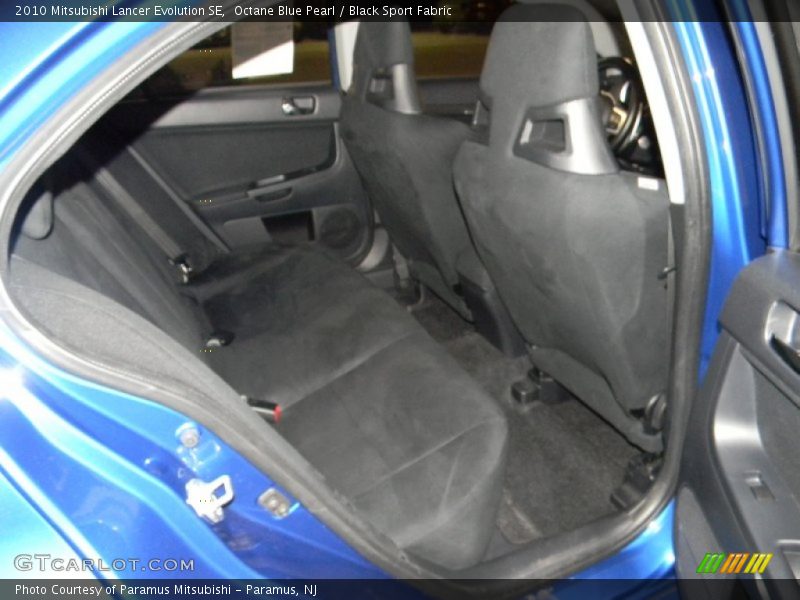 Octane Blue Pearl / Black Sport Fabric 2010 Mitsubishi Lancer Evolution SE