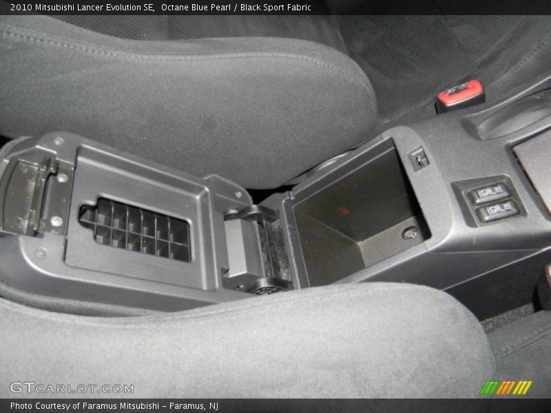 Octane Blue Pearl / Black Sport Fabric 2010 Mitsubishi Lancer Evolution SE