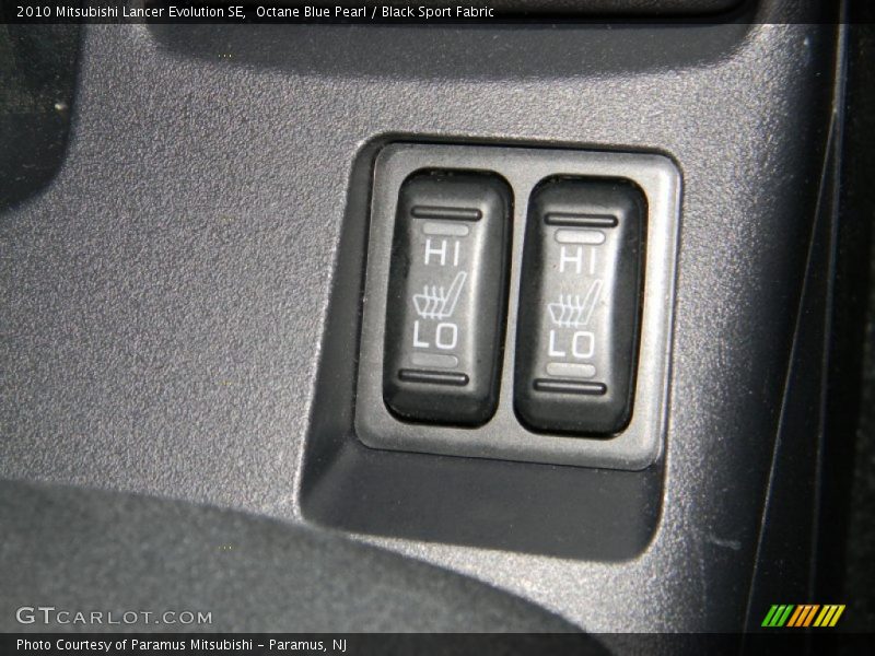 Octane Blue Pearl / Black Sport Fabric 2010 Mitsubishi Lancer Evolution SE