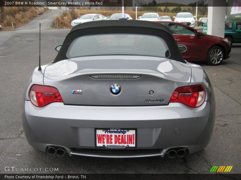 Silver Grey Metallic / Imola Red 2007 BMW M Roadster