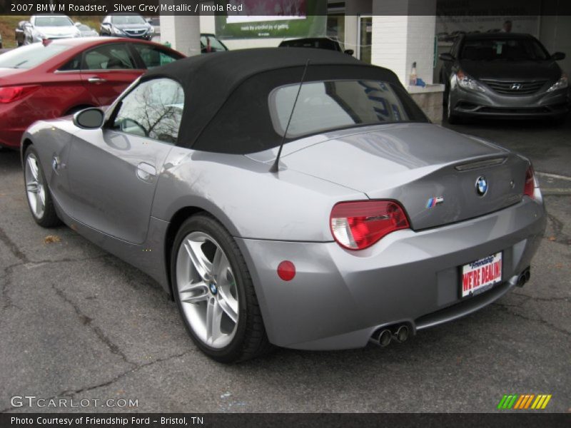 Silver Grey Metallic / Imola Red 2007 BMW M Roadster